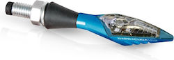 Barracuda Flash Motocicletă Albastru LED 2buc