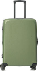 Verage Freeland Μεγάλη Βαλίτσα με ύψος 67cm Spinner σε Πράσινο χρώμα
