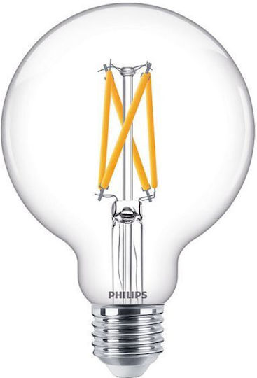 Philips Master Λάμπα LED 60W για Ντουί E27 και Σχήμα G93 Θερμό Λευκό 806lm Dimmable