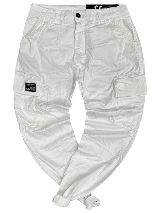 Cosi Jeans 61 Fosse Παντελόνι Cargo Λευκό