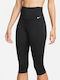 Nike One Women's Capri Training Legging High Waisted Dri-Fit Black