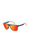 Carrera Men's Sunglasses with Blue Plastic Frame and Orange Polarized Lens 8059/S RTC/UZ