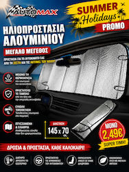 Automax Auto-Sonnenschutz Aluminium Windschutzscheibe 145x70cm Automax Auto-Sonnenschutz Aluminium Windschutzscheibe 145x70cm