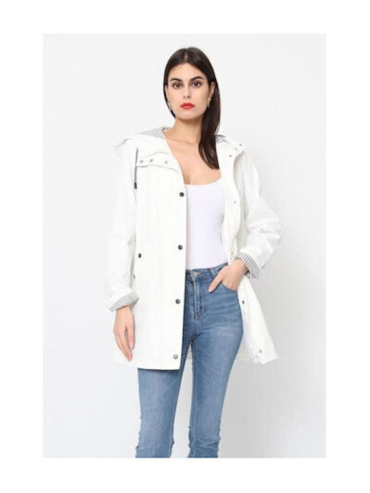 BON FASHION PARKA S3806-WHITE