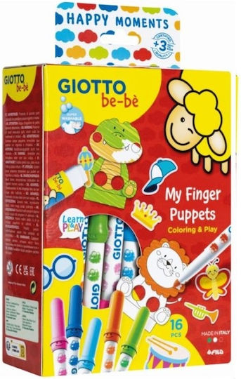 Giotto Ζωγραφική My Finger Puppets για Παιδιά 3+ Ετών 16τμχ