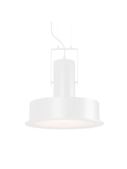 Zambelis Lights 1644 Hängende Deckenleuchte Einfaches Licht Glocke für Fassung E27 Weiß