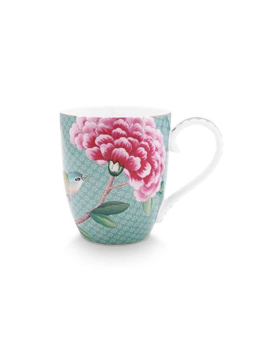 PiP Studio Blushing Birds Ceramic Cup Blue 450ml