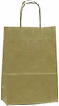 Gift Bag Hârtie Geantă pentru Cadou Bej 18x8x26cm.