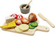Plan Toys Wooden Cheese and Cold Cuts Platter for Ages 2 and Up 8.5 cm 1 Piece