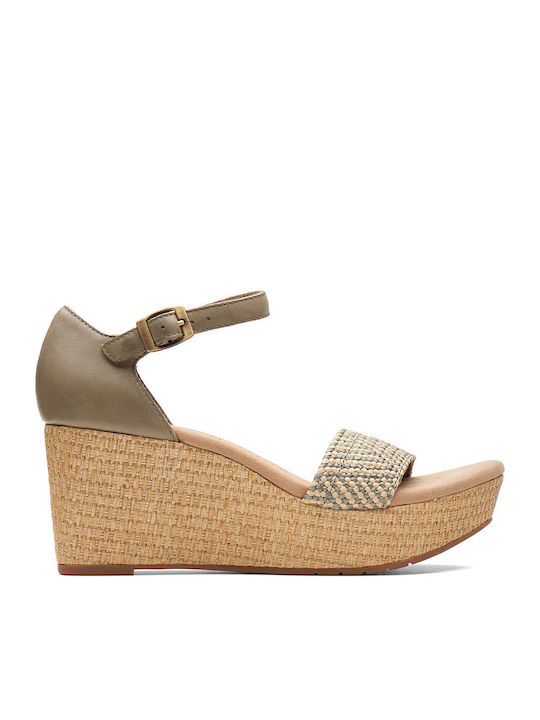 Rose Ease Καλοκαιρινές Γυναικείες Πλατφόρμες Olive