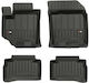 Frogum Set of Front and Rear Mats 4pcs Tray Type for Suzuki Vitara 2015+ Black
