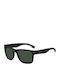 Boss Men's Sunglasses with Black Plastic Frame and Green Lens BOSS 1496/S O6W/55