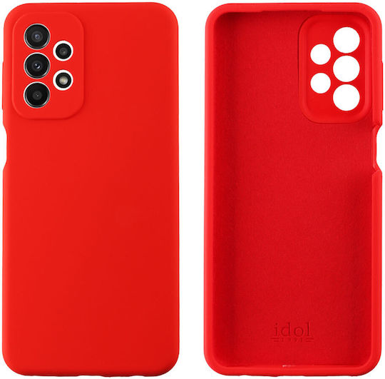 Idol 1991 Velvet Elite 4 Side Camera Guard Back Cover Silicon Roșu (Galaxy A23 4G / Galaxy A23 5G)