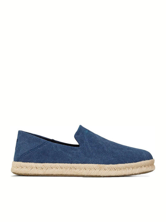 Toms Santiago Men's Espadrilles in Blue Color