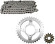 RK Chain & Sprocket Kit for Honda Astrea Grand 100 / Astrea Grand 110 / Astrea Grand X 110i