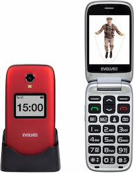 Evolveo Easyphone FP Single SIM Mobil cu Buton Mare Roșu