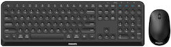 Philips SPT6407B Fără fir Bluetooth Set tastatură și mouse Engleză US