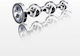 ToyJoy Diamond Star Beads Anal Beads Large Silver