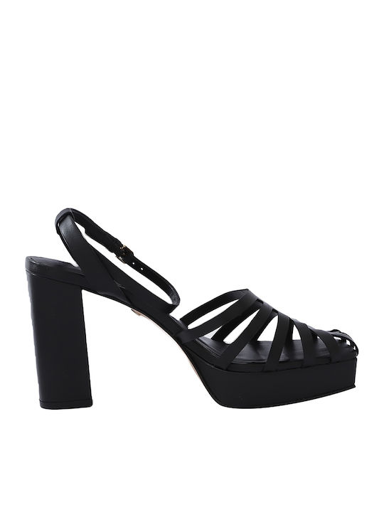 Carrano Leather Sandals Black