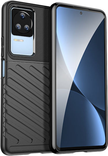 Hurtel Thunder Back Cover Σιλικόνης Μαύρο (Poco F4 5G)