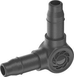 Gardena 13212-20 Conexiune pentru furtun de irigare 4.6mm 10pcs Negru