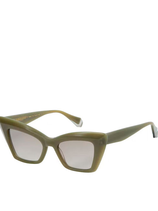 Gigi Barcelona Damen Sonnenbrille mit Grün Kuns...