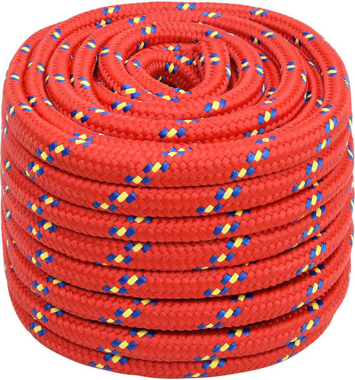 vidaXL Rope Knitted 20mm Red