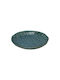 Fylliana Round Ceramic Decorative Platter 604881 Green 25x25x4.5cm