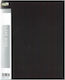 Groovy Clipboard Flexible with 30 plastic sleeves Slides for Paper A4 Black 1pcs