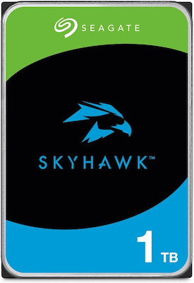 Seagate SkyHawk 1TB HDD Σκληρός Δίσκος 3.5" SATA III 5400rpm με 256MB Cache για Desktop / Καταγραφικό