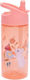 Petit Monkey Bunny Roz Πăduț Plastic cu Pai pentru Copii 380ml