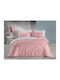 Mc Decor Duvet Cover Set Cotton Single with Pillowcase 160x240 Anella Pink