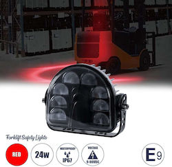 GloboStar Far Auto LED Impermeabil 14cm cu Roșu Iluminare GloboStar Far Auto LED Impermeabil 14cm cu Roșu Iluminare