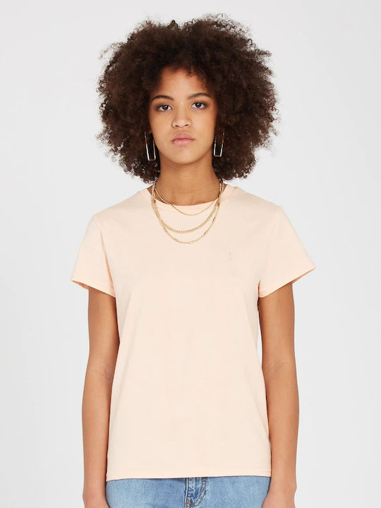 Volcom Γυναικείο T-shirt Ροζ
