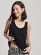 Superdry Women's Summer Blouse Cotton Sleeveless Black