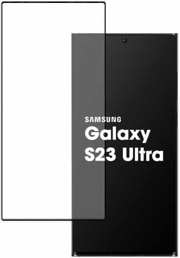 Nuon 3D Full Face Tempered Glass Μαύρο (Galaxy S23 Ultra)