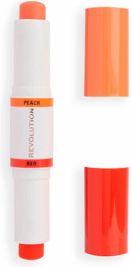 Revolution Beauty Correct & Transform Color Corrector Stick Red & Peach