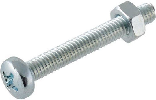 Suki Maschinenschraube Kreuzschlitz Verzinkt DIN 84 mit Durchmesser M5 und Länge 30mm