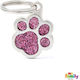 My Family Shine Hundemarke Pfote Rosa Metall Kl...