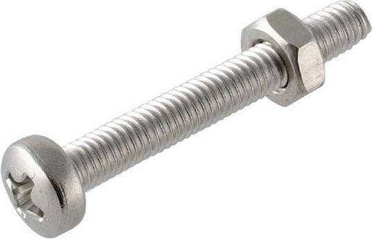 ArteLibre Μηχανόβιδα Σταυρού Inox DIN 84 με Διάμετρο M5 και Μήκος 16mm 10τμχ