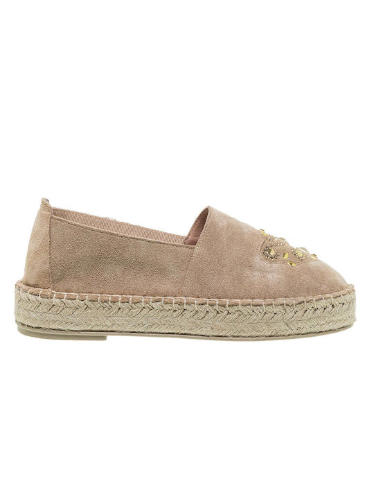 Mourtzi Suede Γυναικείες Εσπαντρίγιες Camel