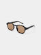 A.Kjaerbede Zan Sunglasses with Black Plastic Frame and Brown Lens KL2318-001