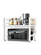 Newest New Line Kitchen Organizer Racks Metallic in White Colour 31x46x36cm