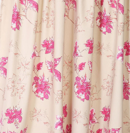 Mc Decor Curtain with Pencil Pleat Aurea Mauve 205x275cm