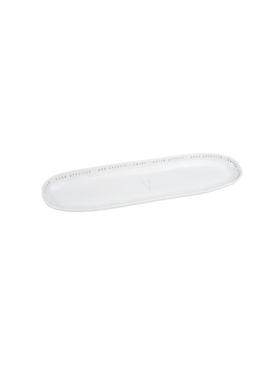 Raeder Enjoy Servierplatte Oval aus Porzellan Weiß 40x10cm 1Stück