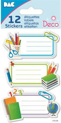 Global Gift Notebook Labels 7x3.3cm 3 Pieces Back To School