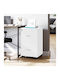 Schublade Büro aus MDF mit Rollen & Schloss 43x45x72cm