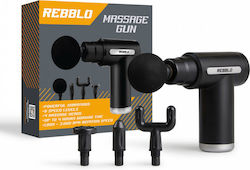 Rebblo Gun Massage for Neck, Head, Waist, Back, Legs, Body & Hands with Vibration Black