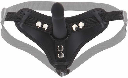 Taboom Harness με Dildo 12.5cm σε Μαύρο Χρώμα