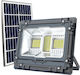 Spot Light Στεγανός Ηλιακός Προβολέας LED 500W Ψυχρό Λευκό 6000K με Τηλεχειριστήριο IP65